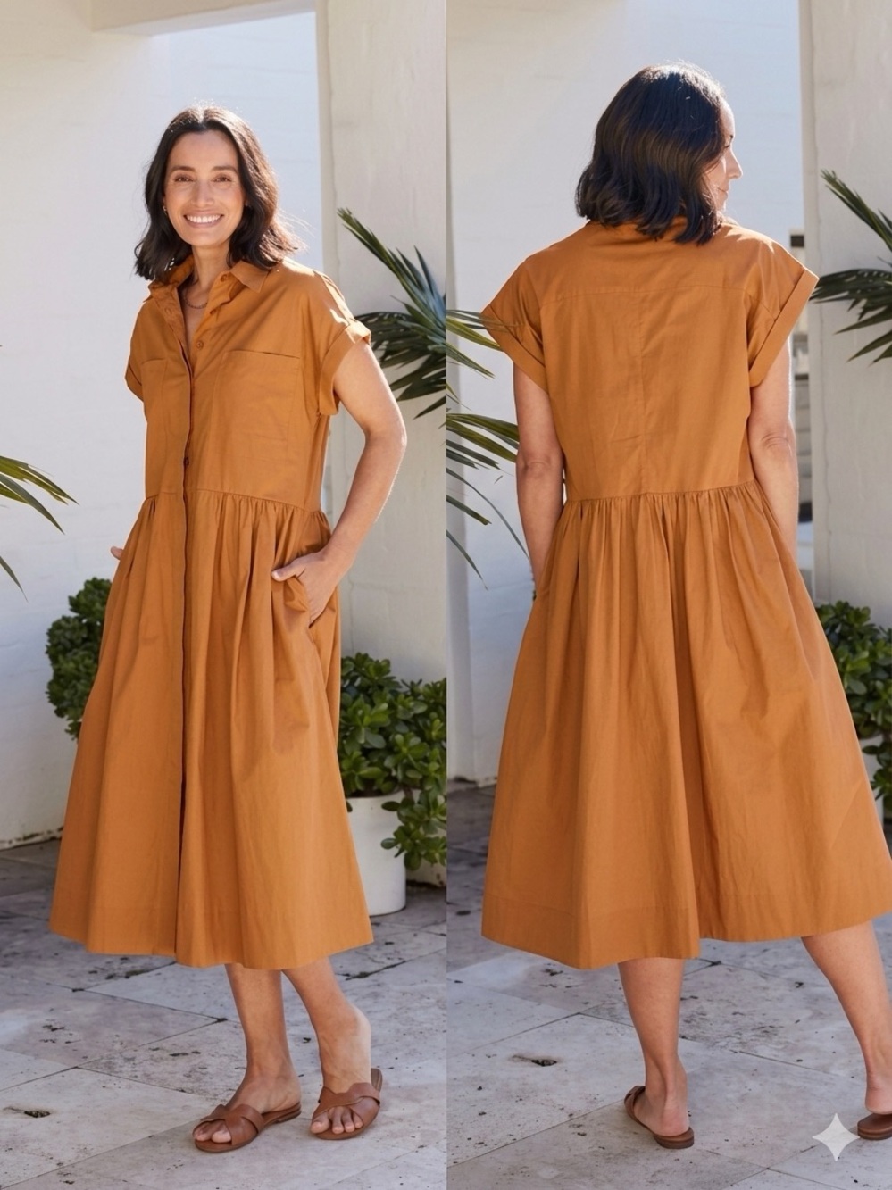 MAYE Harper Shirtdress: NWOT: Australian brand: Cotton:Size Med